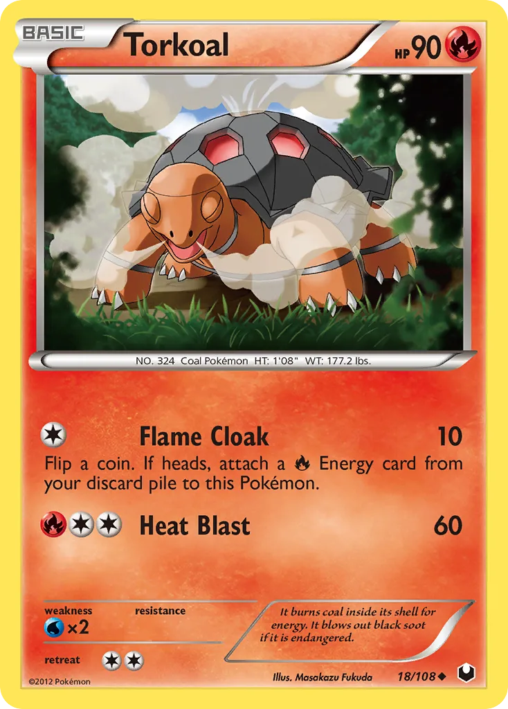 Dark Explorers Torkoal card front, 18/108