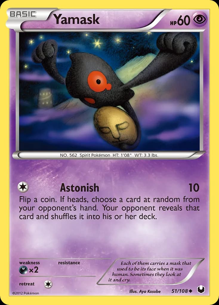Dark Explorers Yamask card front, 51/108