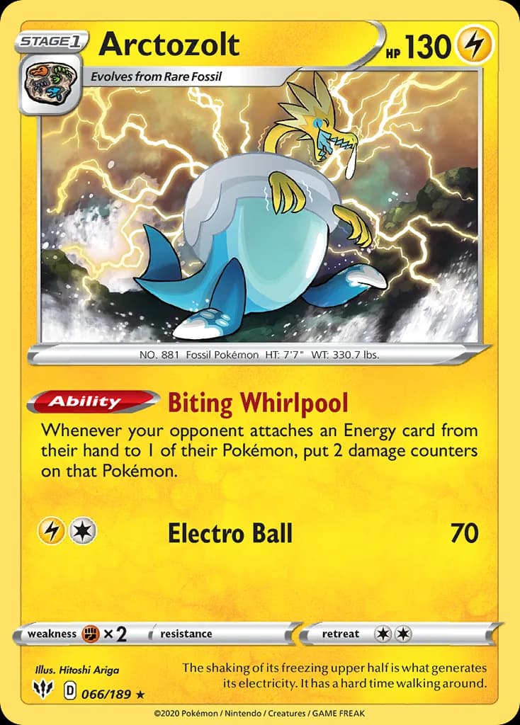 Darkness Ablaze Arctozolt card front, 66/189