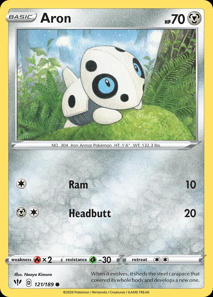 Darkness Ablaze Aron card front, 121/189
