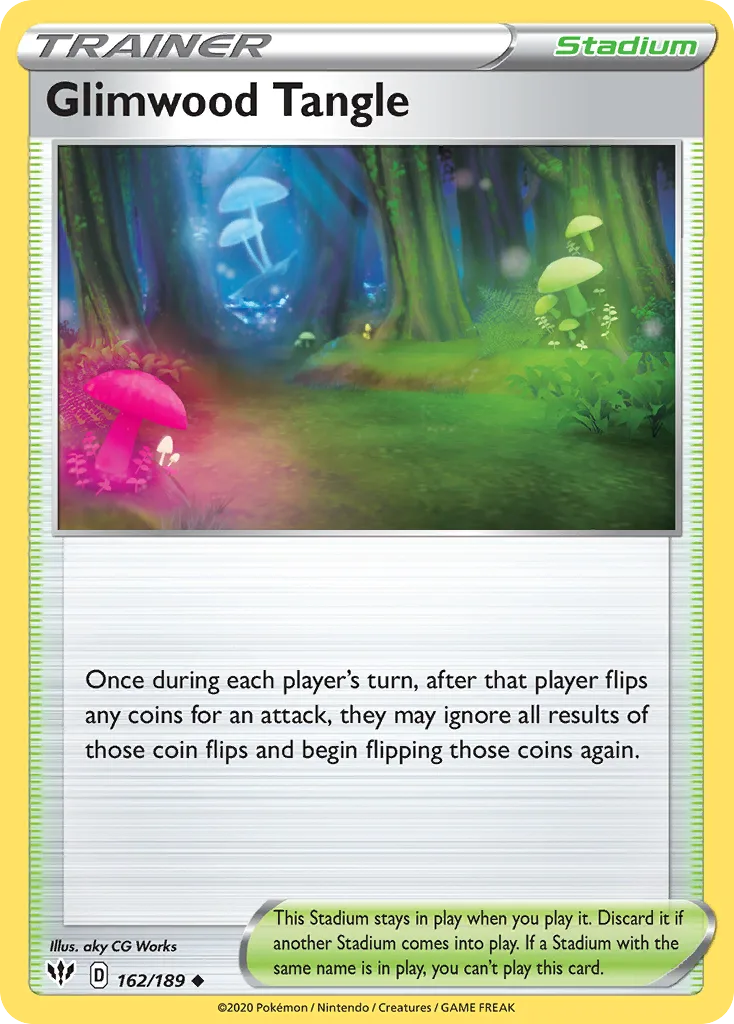 Darkness Ablaze Glimwood Tangle card front, 162/189