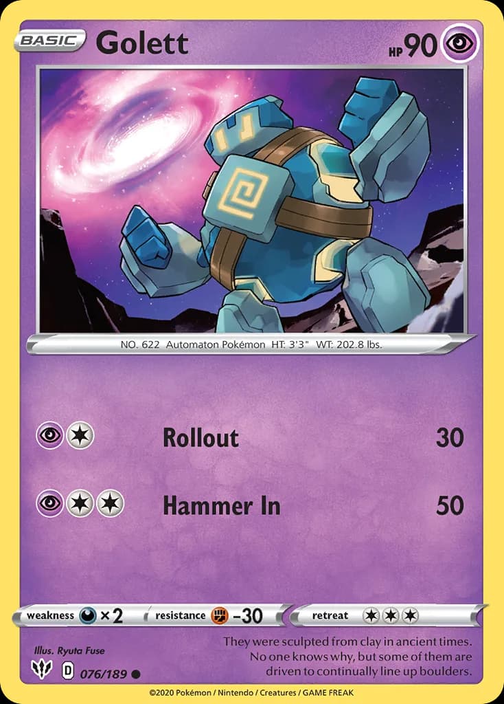 Darkness Ablaze Golett card front, 76/189