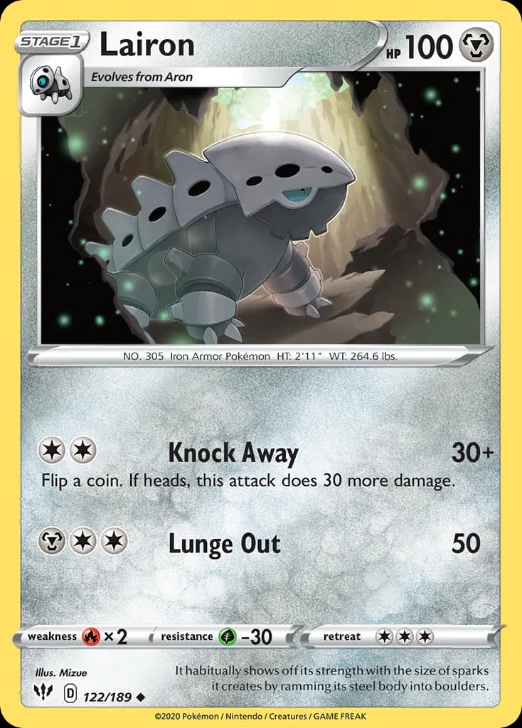 Darkness Ablaze Lairon card front, 122/189