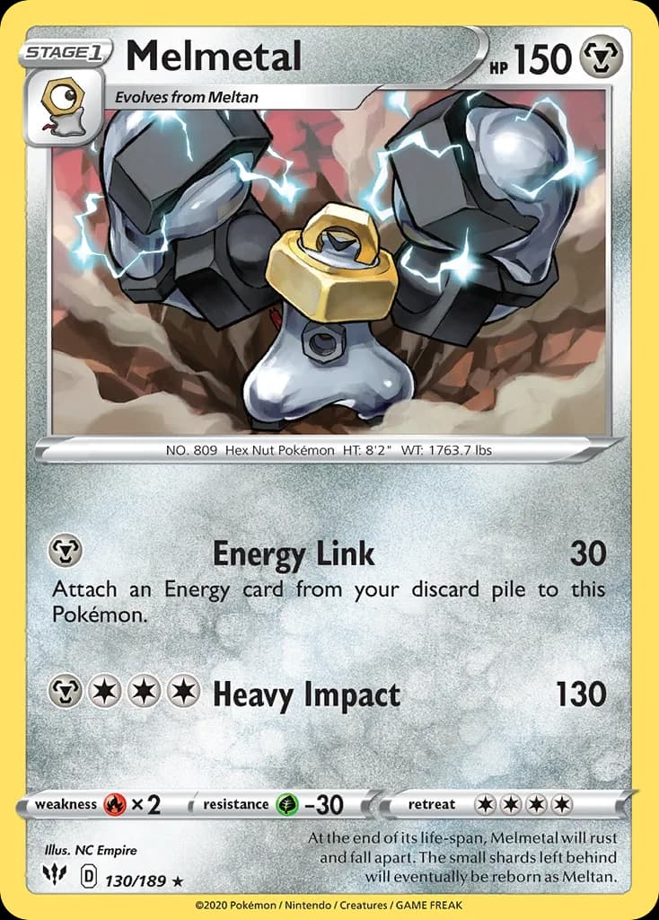 Darkness Ablaze Melmetal card front, 130/189