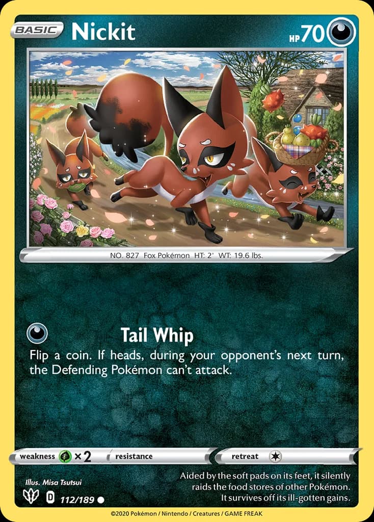 Darkness Ablaze Nickit card front, 112/189