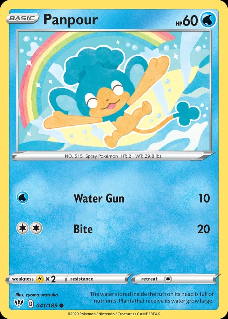 Darkness Ablaze Panpour card front, 41/189