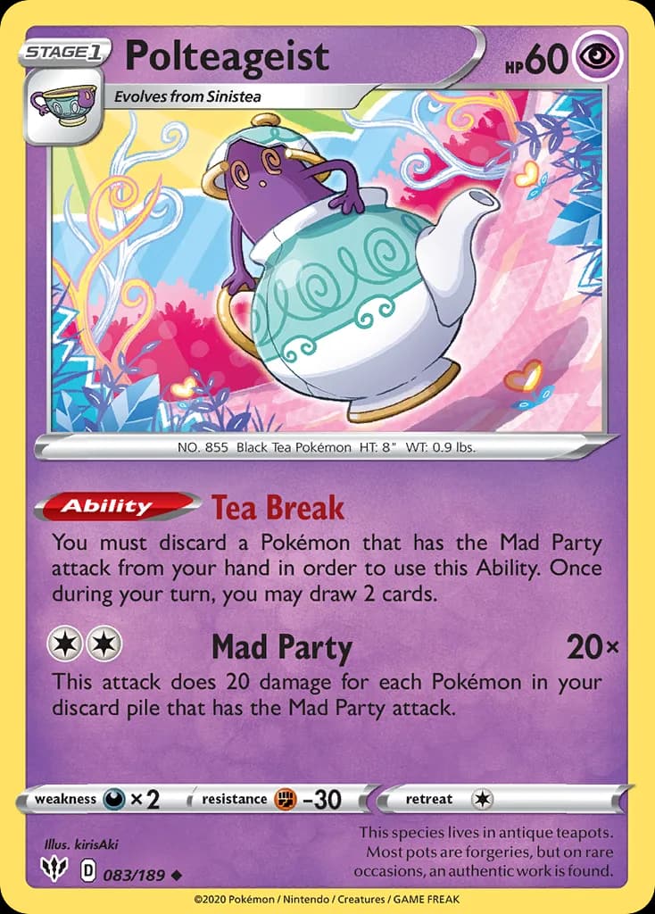 Darkness Ablaze Polteageist card front, 83/189