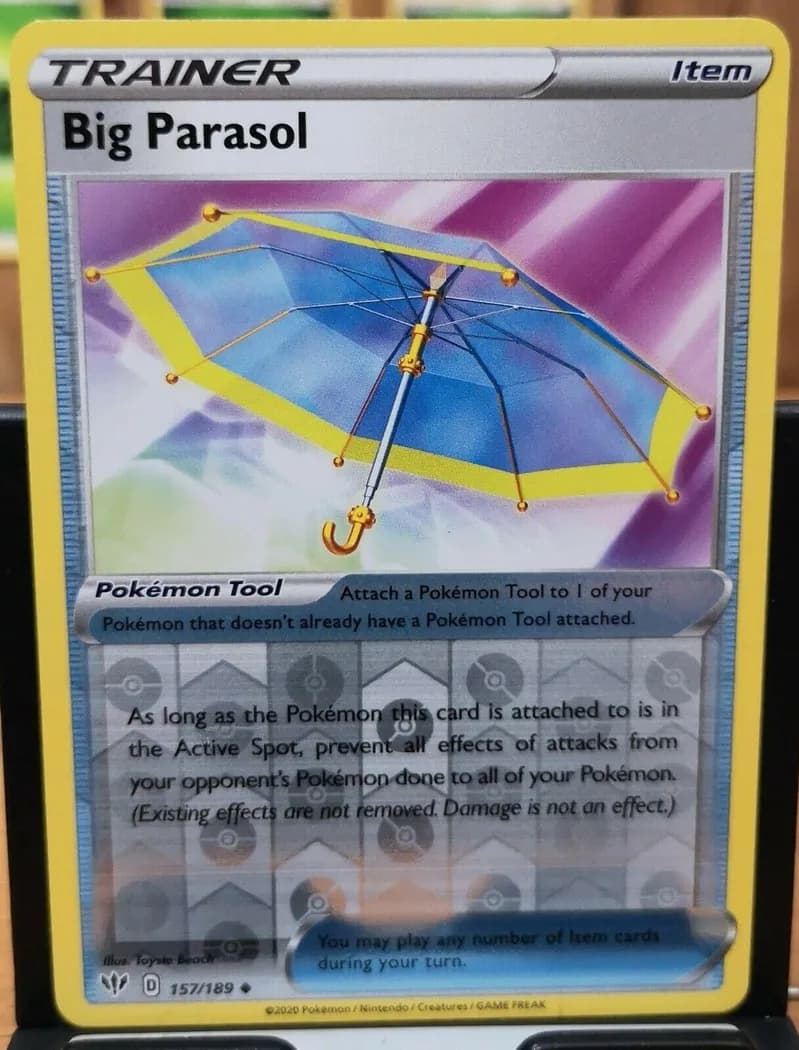 Big Parasol reverse holo card front, Darkness Ablaze 157/189