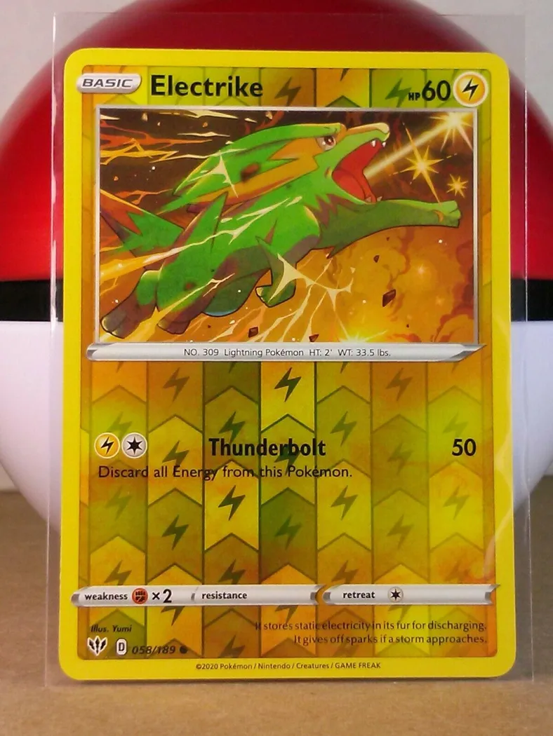 Electrike reverse holo card front, Darkness Ablaze 58/189