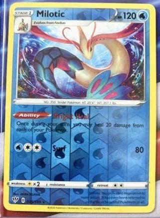 Milotic reverse holo card front, Darkness Ablaze 39/189