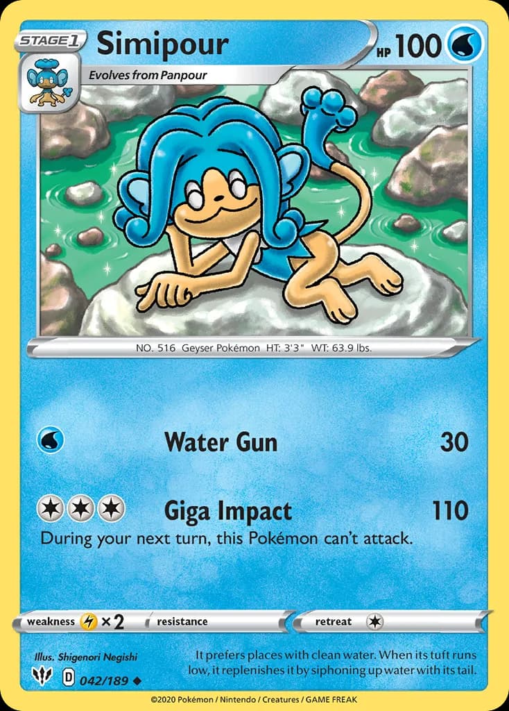 Darkness Ablaze Simipour card front, 42/189