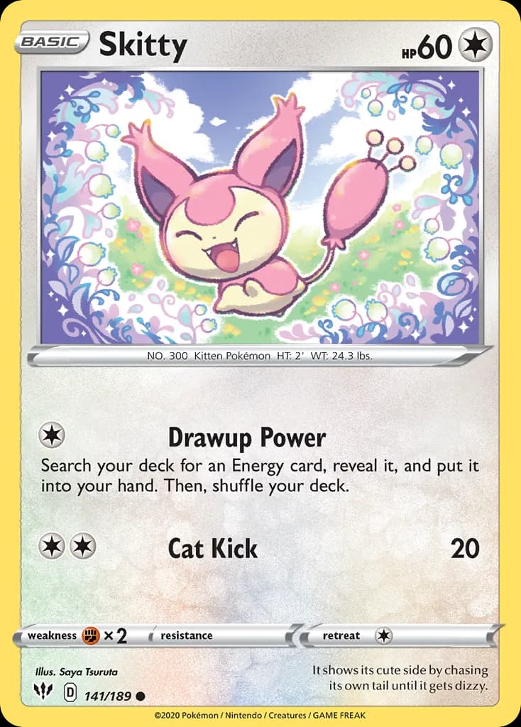 Darkness Ablaze Skitty card front, 141/189