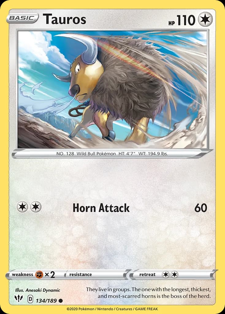 Darkness Ablaze Tauros card front, 134/189