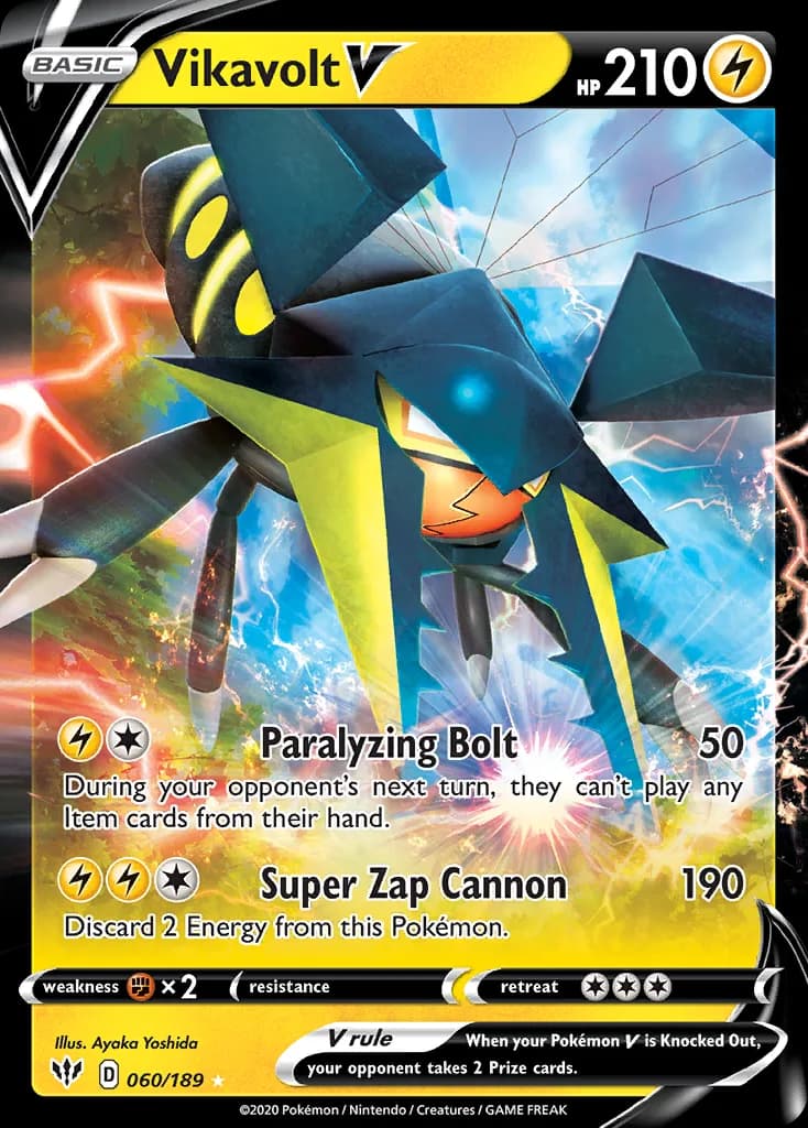 Darkness Ablaze Vikavolt V card front, 60/189