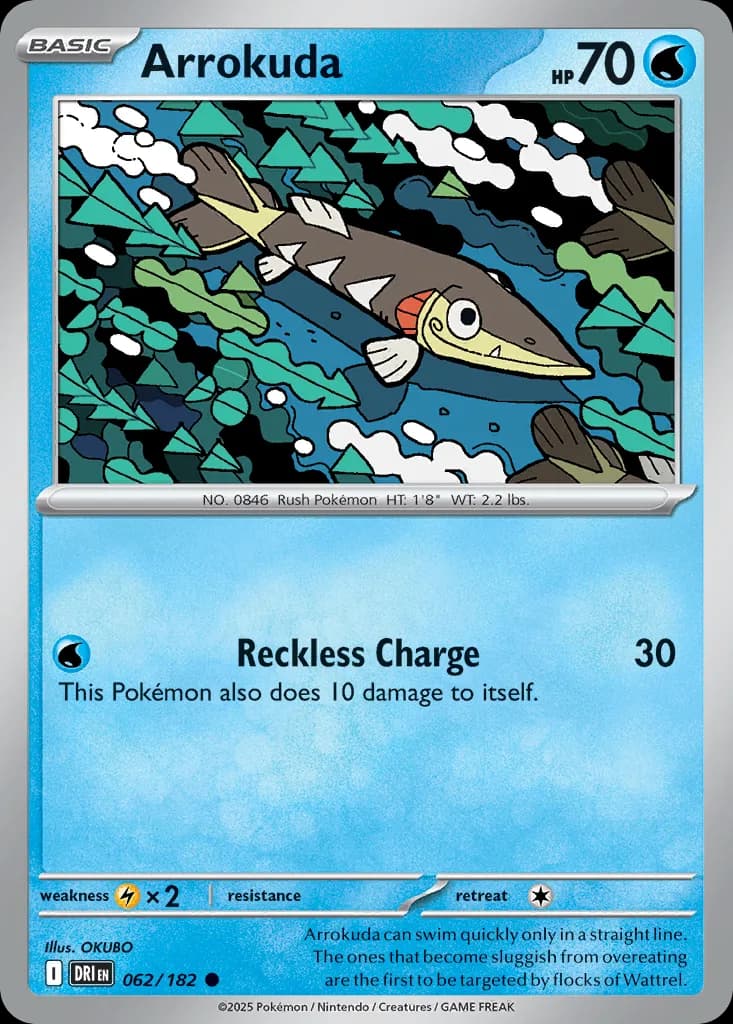 Destined Rivals Arrokuda card front, 62/182