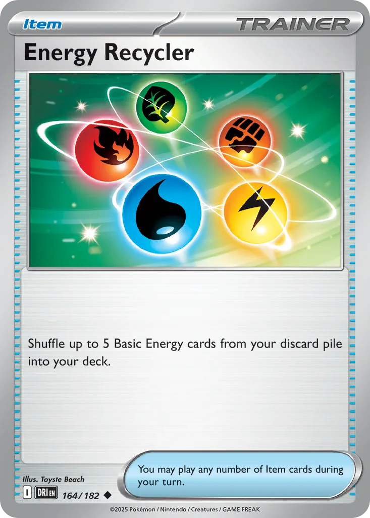 Destined Rivals Energy Recycler card front, 164/182