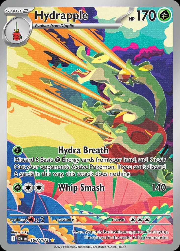 Destined Rivals Hydrapple card front, 188/182