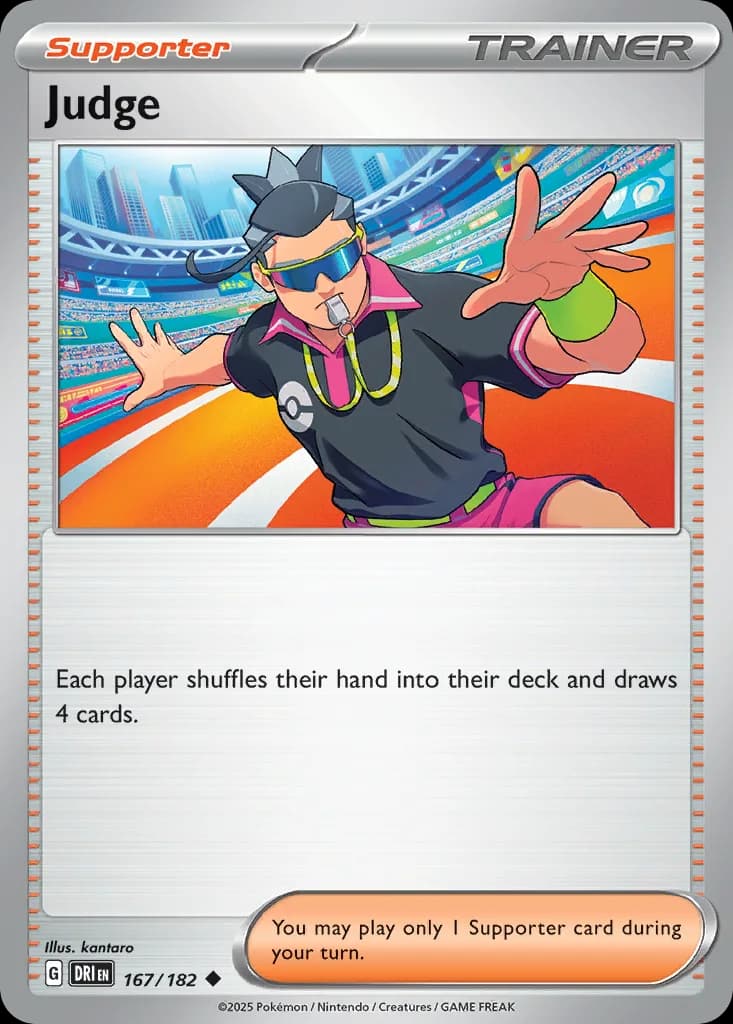 Destined Rivals Judge card front, 167/182