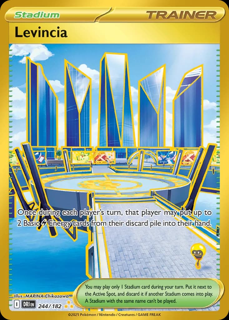 Destined Rivals Levincia card front, 244/182