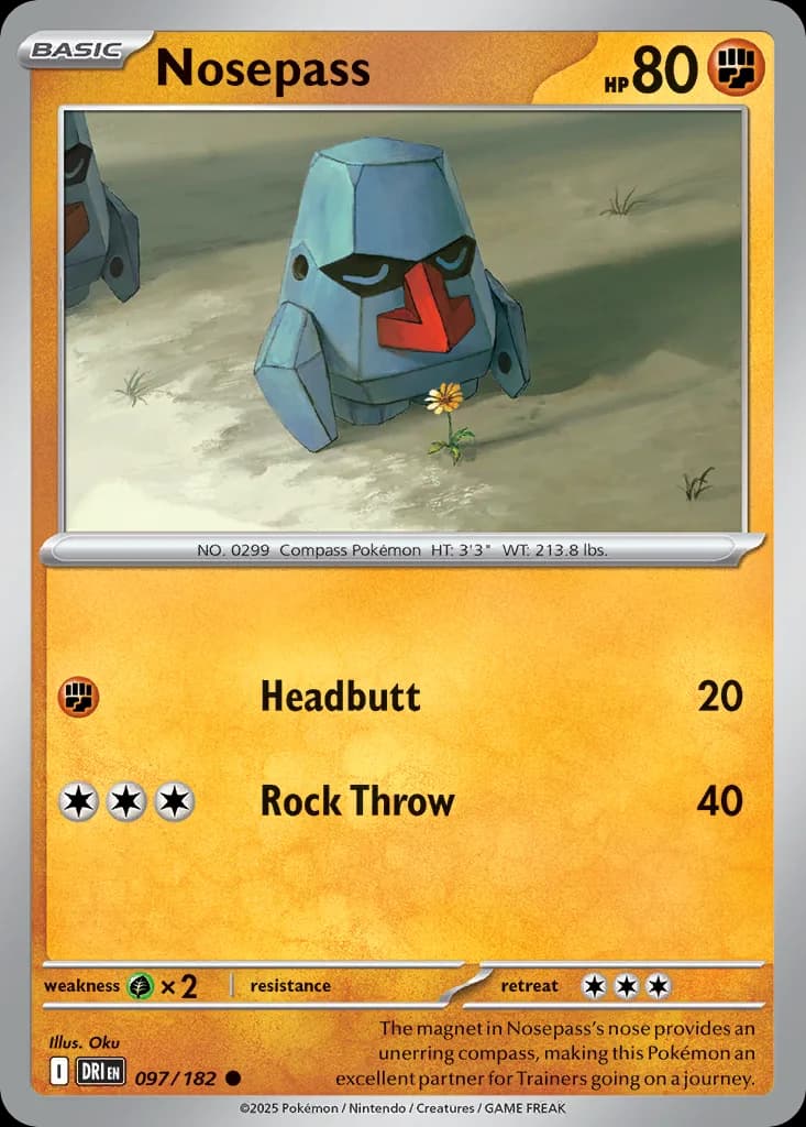 Destined Rivals Nosepass card front, 97/182