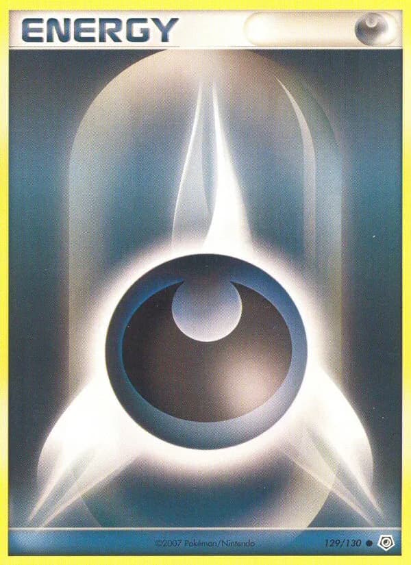 Diamond & Pearl Darkness Energy card front, 129/130