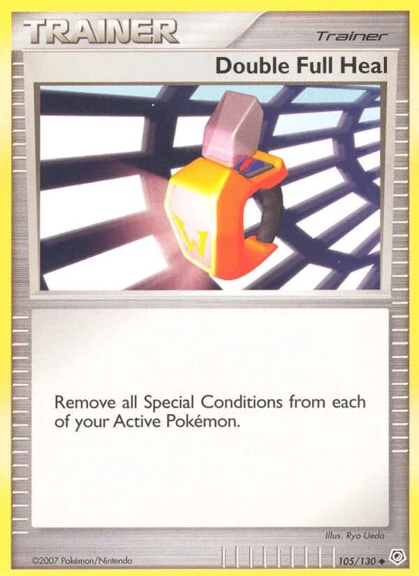 Diamond & Pearl Double Full Heal card front, 105/130
