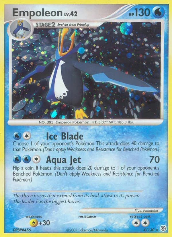 Empoleon card front, Diamond & Pearl 4/130