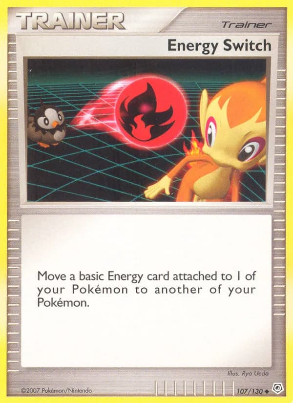 Diamond & Pearl Energy Switch card front, 107/130