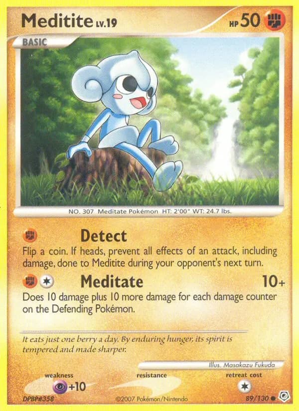 Diamond & Pearl Meditite card front, 89/130