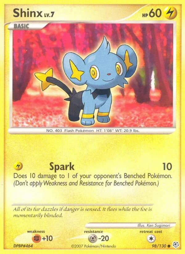 Diamond & Pearl Shinx card front, 98/130