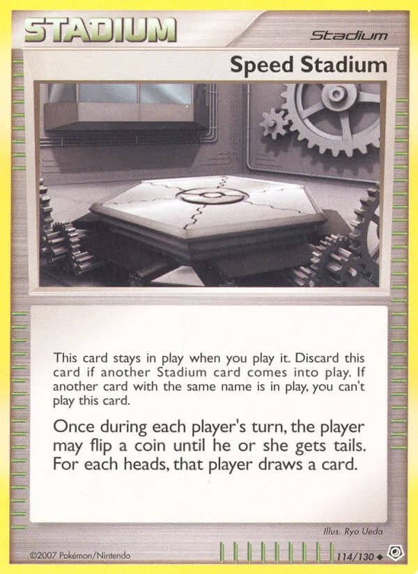Diamond & Pearl Speed Stadium card front, 114/130