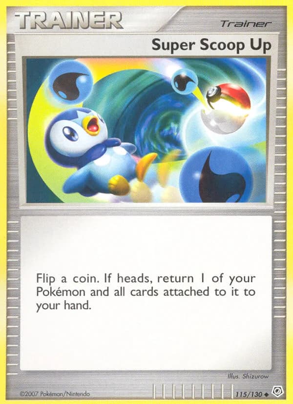 Diamond & Pearl Super Scoop Up card front, 115/130