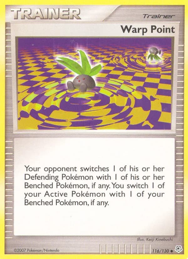 Diamond & Pearl Warp Point card front, 116/130