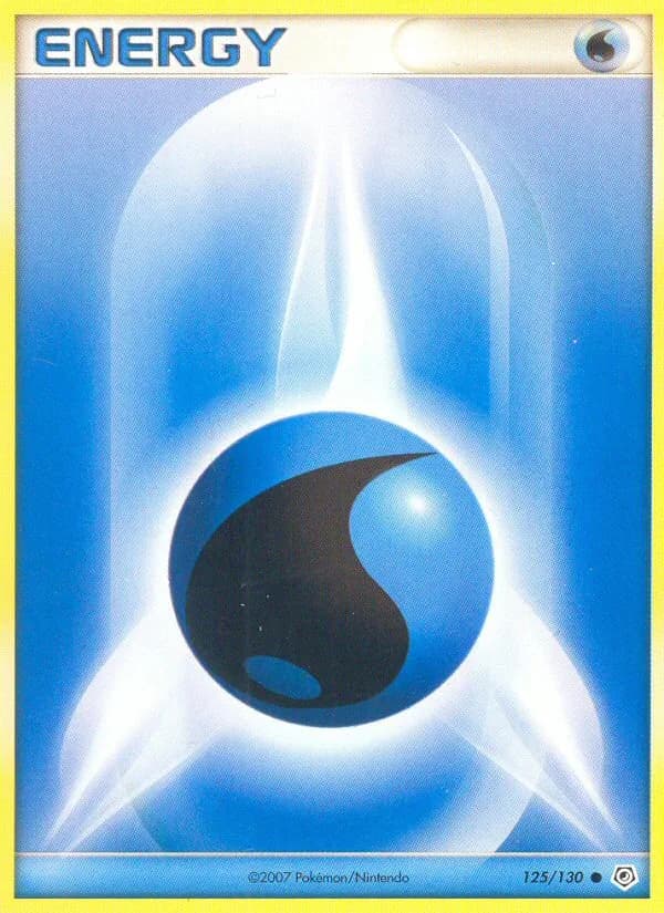 Diamond & Pearl Water Energy card front, 125/130