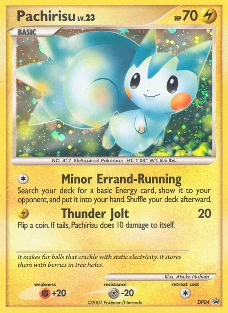 Pachirisu card front, DP Black Star Promos DP04