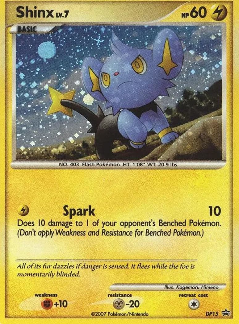 Shinx card front, DP Black Star Promos DP15