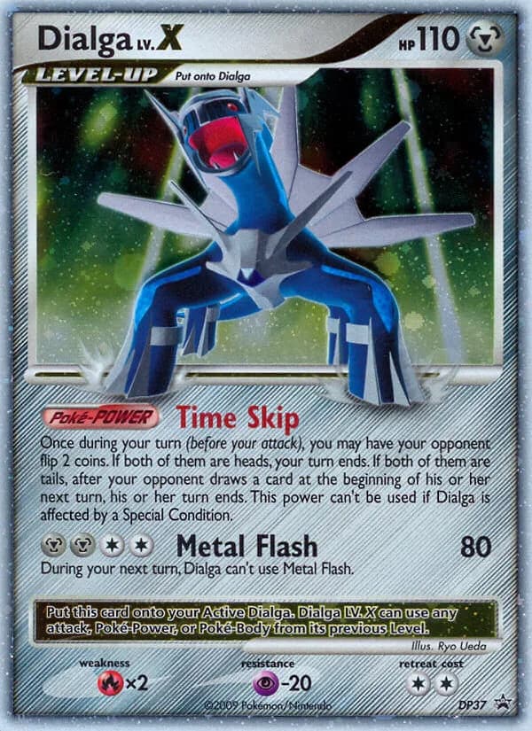 DP Black Star Promos Dialga LV.X card front, DP37