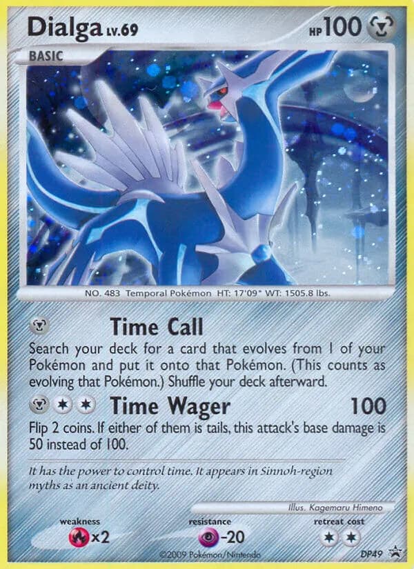 DP Black Star Promos Dialga card front, DP49