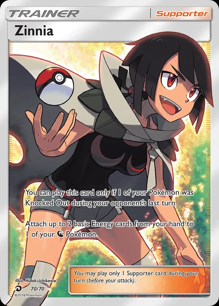 Dragon Majesty Zinnia card front, 70/70
