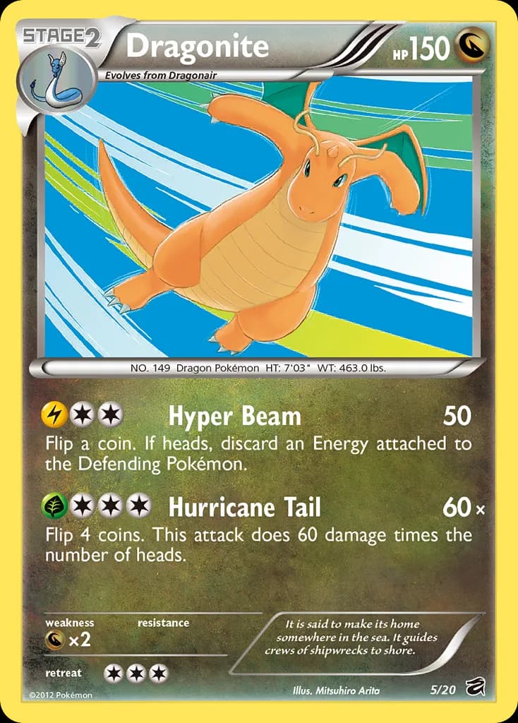 Dragonite card front, Dragon Vault 5/20