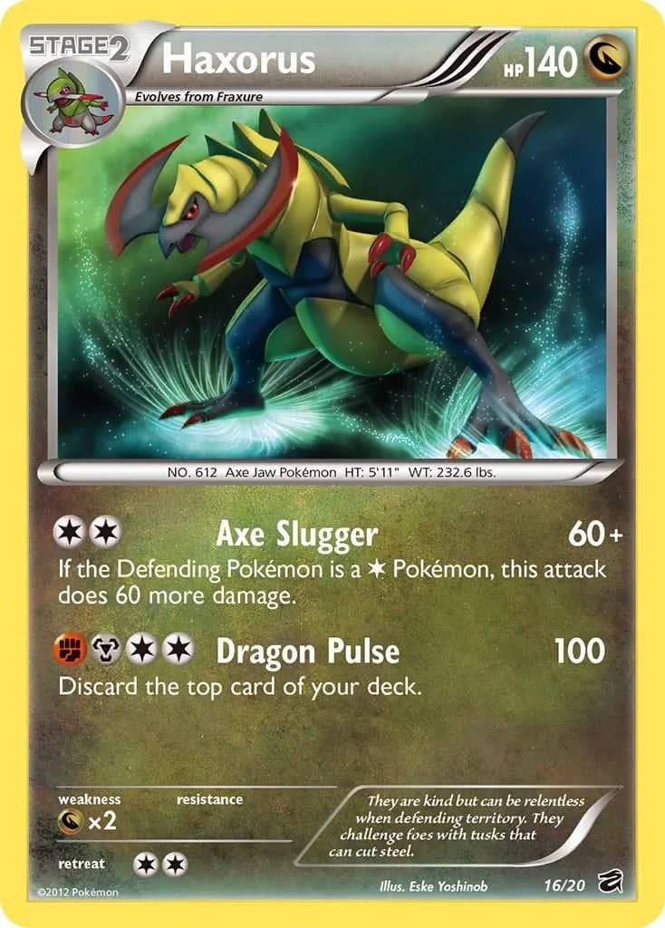 Haxorus card front, Dragon Vault 16/20