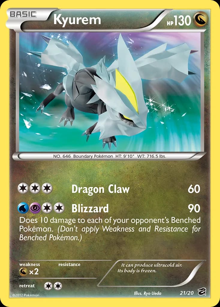 Dragon Vault Kyurem card front, 21/20