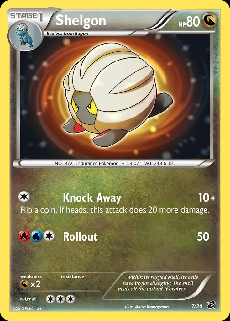 Dragon Vault Shelgon card front, 7/20