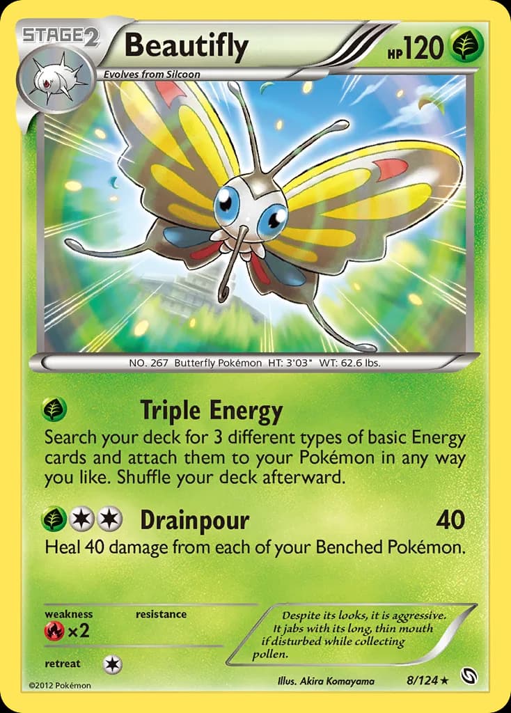Dragons Exalted Beautifly card front, 8/124