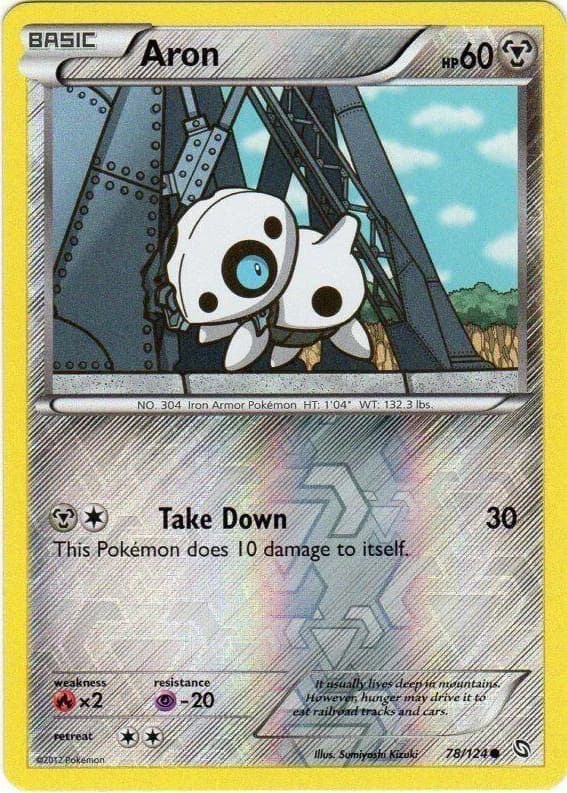 Aron reverse holo card front, Dragons Exalted 78/124