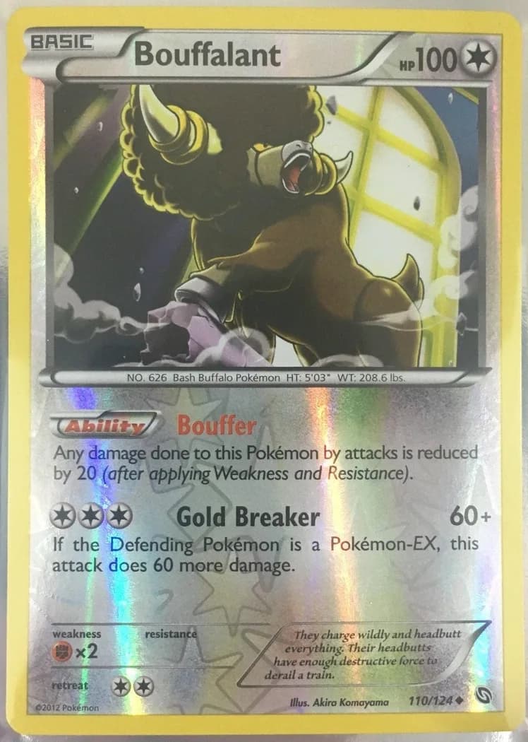 Bouffalant reverse holo card front, Dragons Exalted 110/124