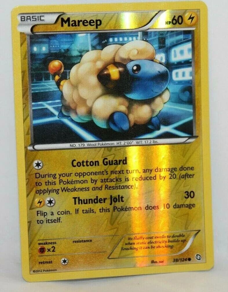 Mareep reverse holo card front, Dragons Exalted 38/124