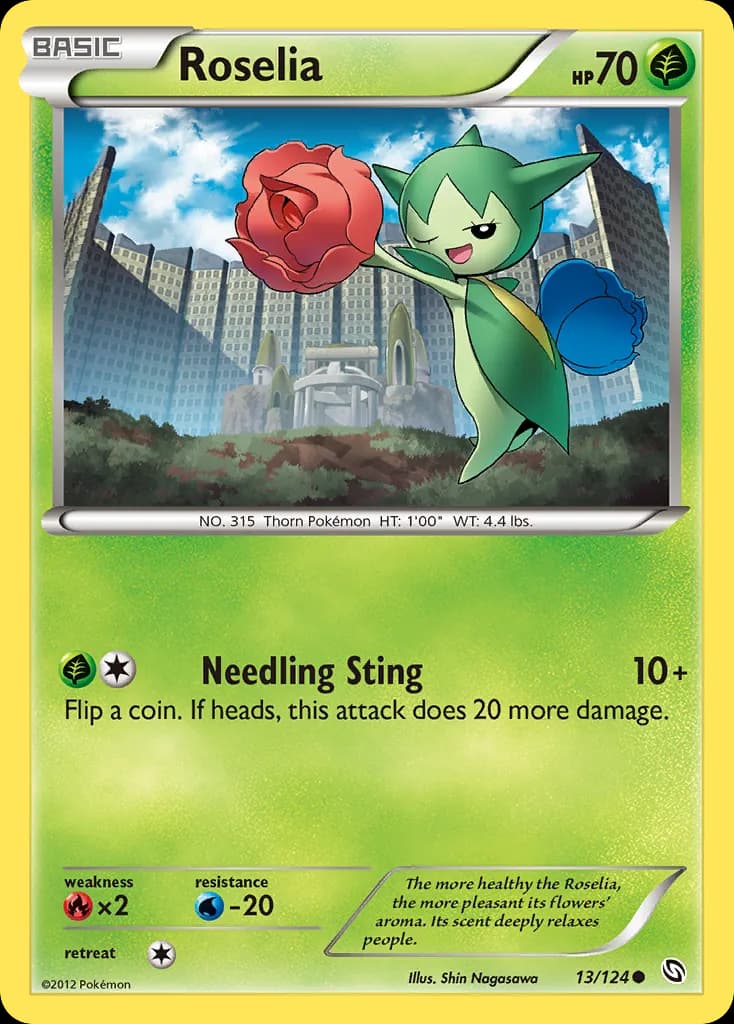 Dragons Exalted Roselia card front, 13/124