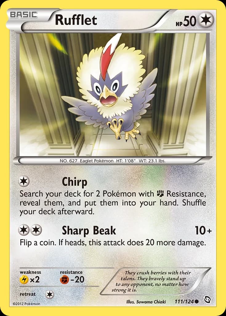 Dragons Exalted Rufflet card front, 111/124
