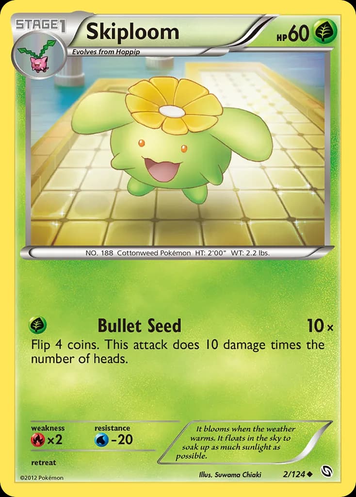 Dragons Exalted Skiploom card front, 2/124
